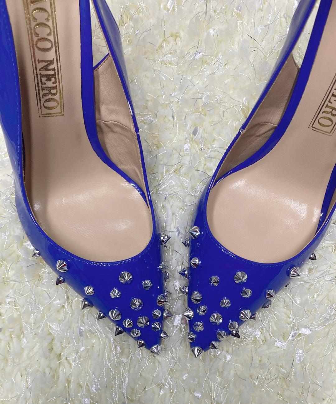 Slingback heels with studs